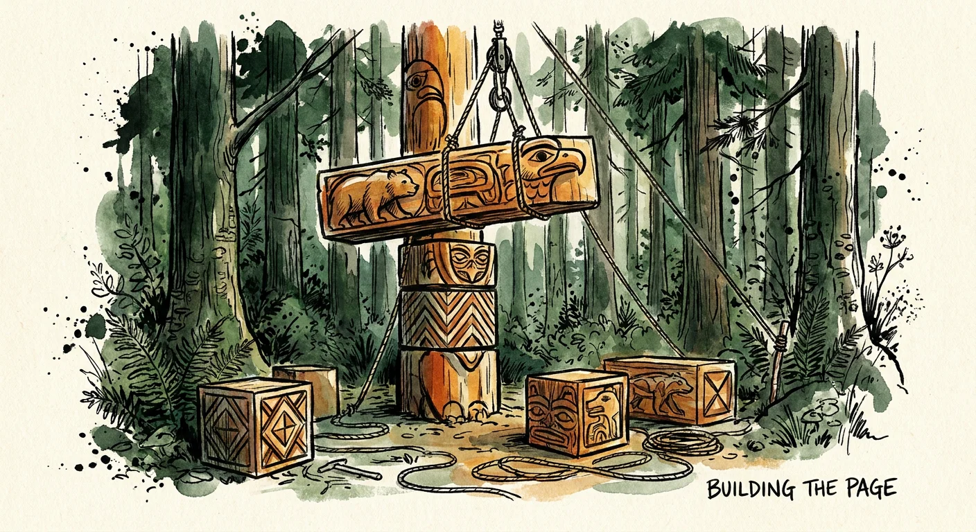 Building a page from sections